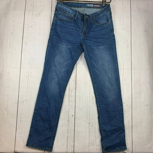 Izod Jeans Izod 32x32 Straight Fit Stretch Blue Jeans Pants Denim